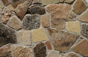 flagstone wall
